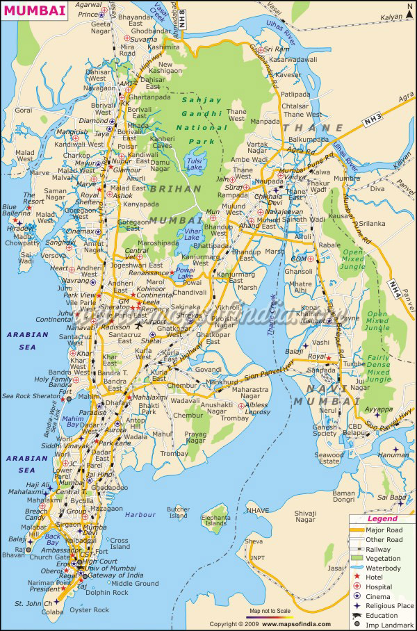 mumbai map city