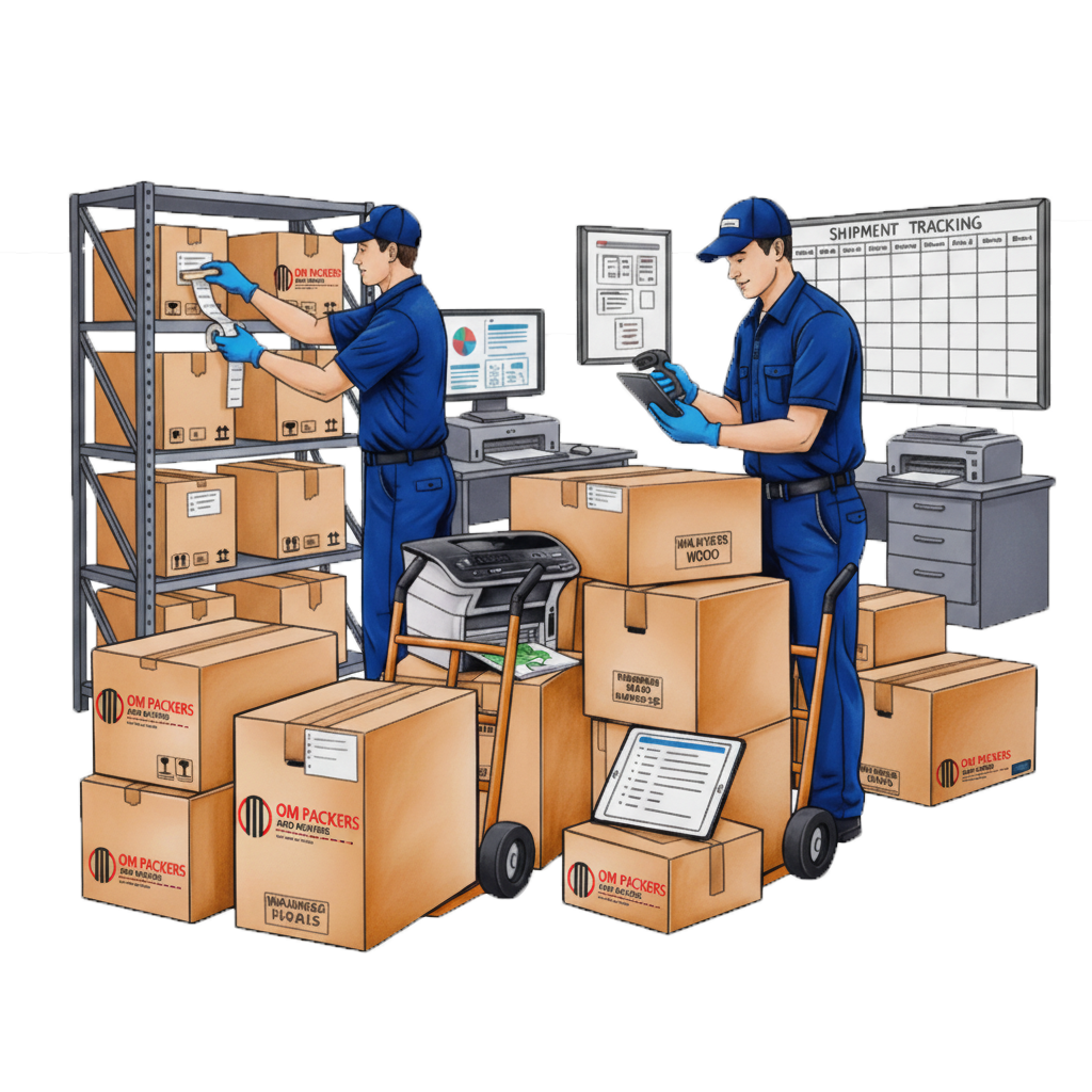 OM PACKERS AND MOVERS PROCESS STEP 2